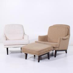 Roger Sprunger Roger Sprunger for Dunbar Mid Century Lounge Chair and Ottoman Pair - 3904970