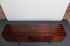 Roger Sprunger Roger Sprunger for Dunbar Rosewood and Chrome Credenza - 2217220