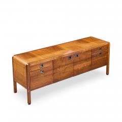 Roger Sprunger Roger Sprunger for Dunbar Style Mid Century Walnut Waterfall Credenza - 4498157
