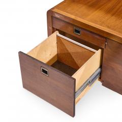 Roger Sprunger Roger Sprunger for Dunbar Style Mid Century Walnut Waterfall Credenza - 4498159