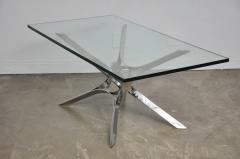 Roger Sprunger Sculptural Chrome Coffee Table by Roger Sprunger for Dunbar - 453836