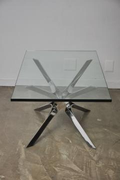 Roger Sprunger Sculptural Chrome Coffee Table by Roger Sprunger for Dunbar - 453842
