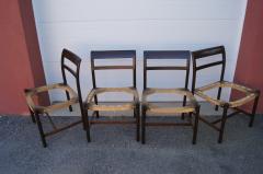 Roger Sprunger Set of Four Ash Side Chairs Model 6738 by Roger Sprunger for Dunbar - 2173410