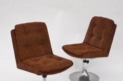 Roger Tallon Pair of Unusual French 1960s Pedestal Chairs in the Style of Roger Tallon - 974230