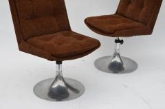 Roger Tallon Pair of Unusual French 1960s Pedestal Chairs in the Style of Roger Tallon - 974232