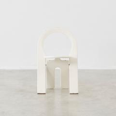 Roger Tallon Roger Tallon pair of white painted wooden TS folding chairs Edition Sentou - 2514596