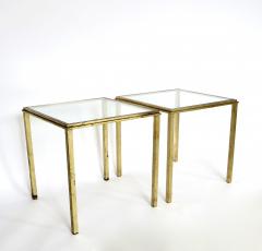 Roger Thibier Roger Thibier French Gilded Iron Signed Side Tables - 893197