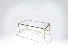 Roger Thibier Roger Thibier gilt wrought iron coffee table 1960 s - 983774