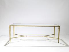 Roger Thibier Roger Thibier gilt wrought iron coffee table 1960 s - 983779