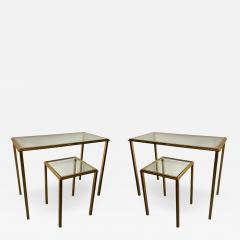 Roger Thibier Set of 4 Side Tables by Robert and Roger Thibier France 1960s - 542273