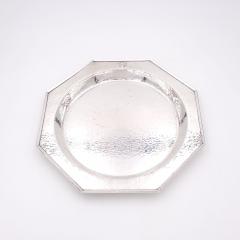 Rogers Brothers Octagonal Hammered Silver Plate Bar Tray U S A 1920 - 3147253