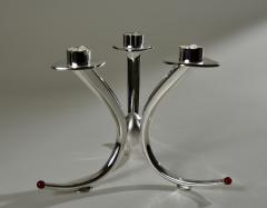 Roland Daraspe TREPIED CANDELABRE Silver Candlesticks - 943841