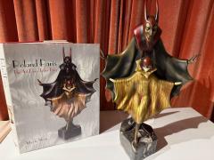 Roland Paris ROLAND PARIS COLD PAINTED BRONZE GROUP SATANELLA OR LE DIABLE AMOREAUX - 3887289