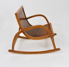 Roland Rainer Bauhaus Childrens Bentwood Rocking Chair Brockhage Andr Era Germany 1950s - 4057545