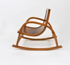 Roland Rainer Bauhaus Childrens Bentwood Rocking Chair Brockhage Andr Era Germany 1950s - 4057551