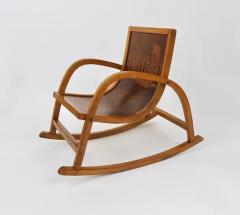 Roland Rainer Bauhaus Childrens Bentwood Rocking Chair Brockhage Andr Era Germany 1950s - 4057612