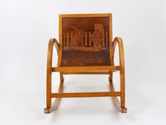 Roland Rainer Bauhaus Childrens Bentwood Rocking Chair Brockhage Andr Era Germany 1950s - 4057658