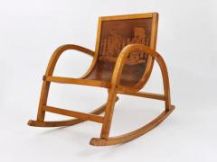 Roland Rainer Bauhaus Childrens Bentwood Rocking Chair Brockhage Andr Era Germany 1950s - 4057659