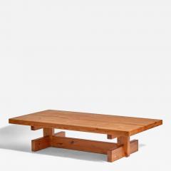 Roland Wilhelmsson Roland Wilhelmsson Attribution Large Coffee Table in Pine Sweden 1970s - 4771750