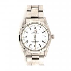 Rolex 34mm Oyster Perpetual Date Ref 15200 White Dial Roman Numerals - 3631906