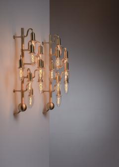 Rolf Graae Pair of brass wall lamps Denmark - 2842849