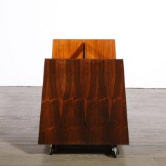 Rolf Hesland Mid Century Magazine Rack in Book Matched Rosewood by Rolf Hesland for Bruskbo - 3409193