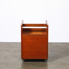 Rolf Hesland Mid Century Magazine Rack in Book Matched Rosewood by Rolf Hesland for Bruskbo - 3553809