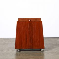 Rolf Hesland Mid Century Magazine Rack in Book Matched Rosewood by Rolf Hesland for Bruskbo - 3553851