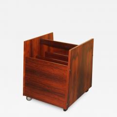 Rolf Hesland Rosewood Magazine Rack LP Caddy by Rolf Hesland for Bruksbo - 1379652