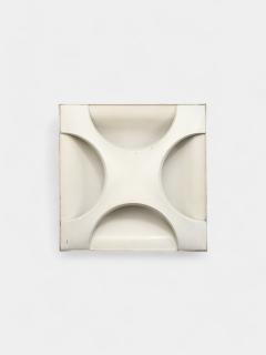 Rolf Kr ger Lacquered Steel Lacquered Steel Flush Mount by Rolf Kr ger Germany c 1960s - 4102477