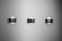 Rolf Kr ger Set of 3 Model 2010 Wall Lights by Rolf Kruger and Dieter Witte Germany 1960s - 4691970