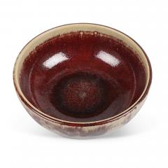 Rolf Palm Large Bowl in Burgundy and Gray by Rolf Palm - 3013866