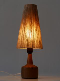 Rolf Palm Rare Mid Century Glazed Stoneware Table Lamp by Rolf Palm for M lle Sweden 1962 - 2666899