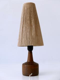 Rolf Palm Rare Mid Century Glazed Stoneware Table Lamp by Rolf Palm for M lle Sweden 1962 - 2666907