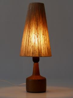 Rolf Palm Rare Mid Century Glazed Stoneware Table Lamp by Rolf Palm for M lle Sweden 1962 - 2666909