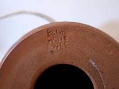 Rolf Palm Rare Mid Century Glazed Stoneware Table Lamp by Rolf Palm for M lle Sweden 1962 - 2666911