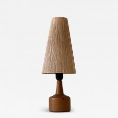 Rolf Palm Rare Mid Century Glazed Stoneware Table Lamp by Rolf Palm for M lle Sweden 1962 - 2671714