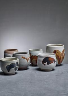 Rolf Palm Set of 6 Rolf Palm ceramic vases - 4118486