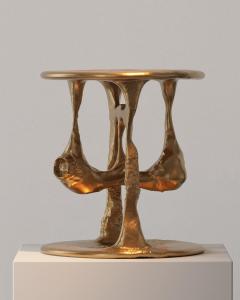 Roman Plyus Unique Bronze Bone Side Table by Plyus Furniture - 4619682