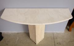 Roman Travertine Console Table - 1249269