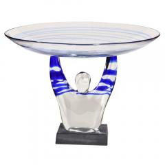 Romano Dona Blown glass Half man holding a dish - 4094226