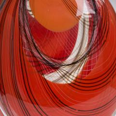 Romano Dona Red and black colour Romano Dona blown glass vase - 4094181