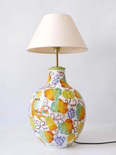 Romano Innocenti Large Mid Century Modern Ceramic Table Lamp by Romano Innocenti Italy 1960s - 3648148