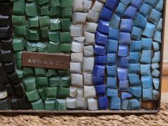 Romanos Romanos Romanos Mexican Glass Mosaic Panel Campesino Figure c 1950s 1960s - 4466404