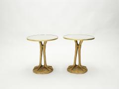 Romeo Paris Pair of Romeo Paris resin ostrich legs gueridon tables 1970s - 1959299