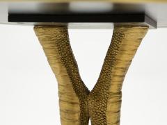 Romeo Paris Pair of Romeo Paris resin ostrich legs gueridon tables 1970s - 1959323