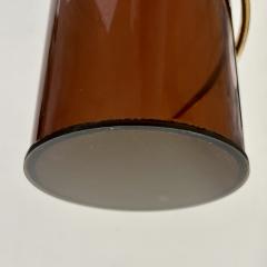 Romeo Rega 1970s Italian Organic Brass Snake Swirls Brown Lucite Tall Vase - 3147669