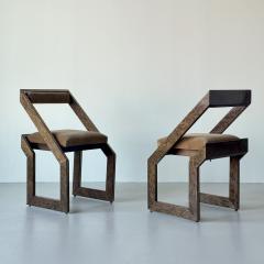 Romeo Rega Attributed to Romeo Rega pair of chairs 1970s - 4434130