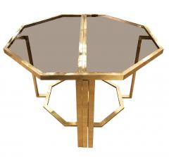 Romeo Rega Extending Brass and Glass Table by Romeo Rega Italy 1960s - 1653639