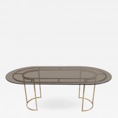 Romeo Rega Huge Brass and Glass Dining Table by Romeo Rega - 800376